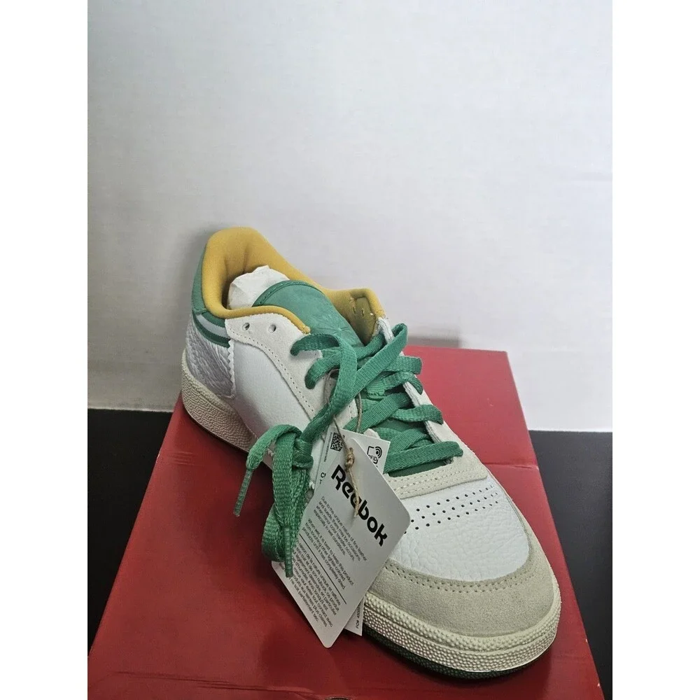 Size 9 - Reebok Club C 85 White Green Chalk Vintage